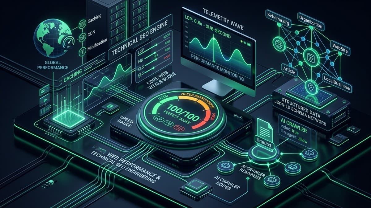 Ecommerce Performance & Technical SEO technical infographic