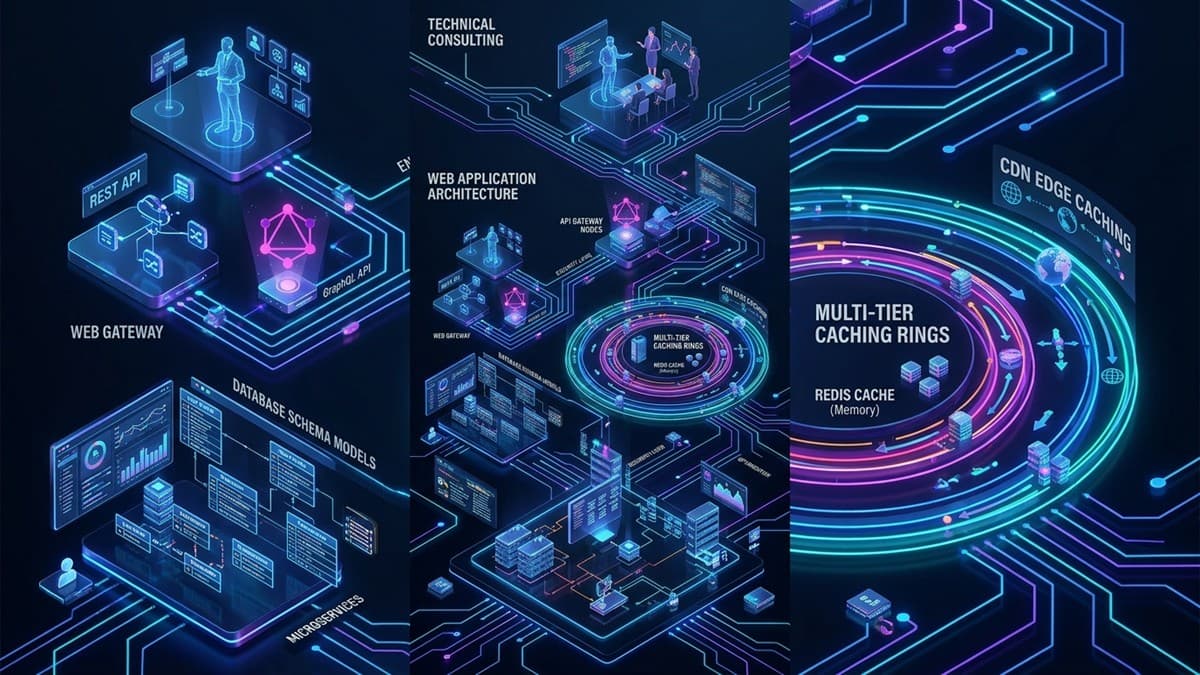 Multi-Tenant Architecture infographic emblem